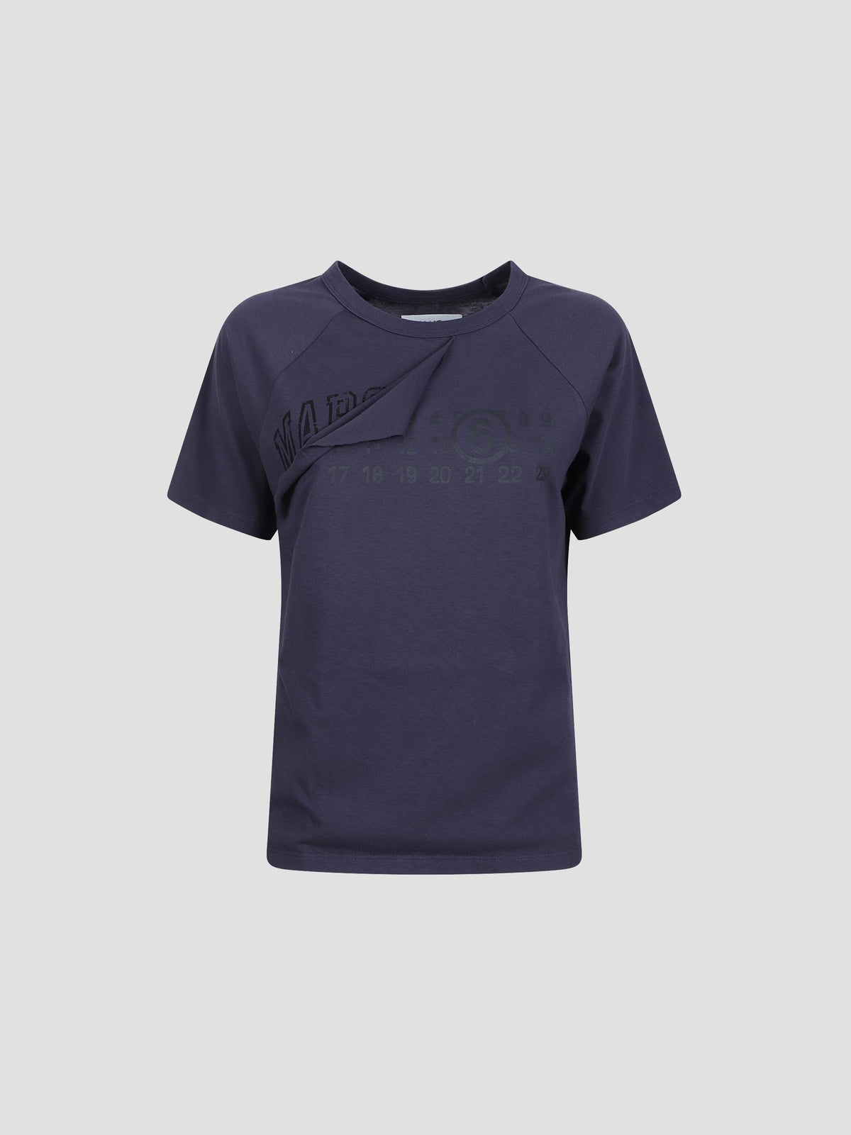 Distressed logo cotton t-shirt