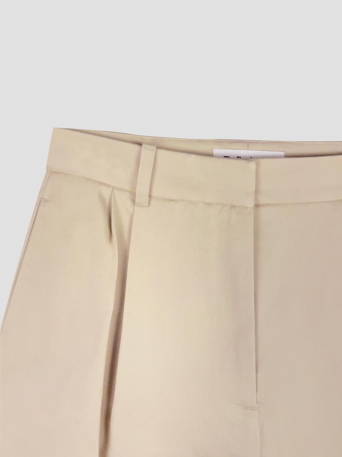 Marfa cotton pleated bermuda
