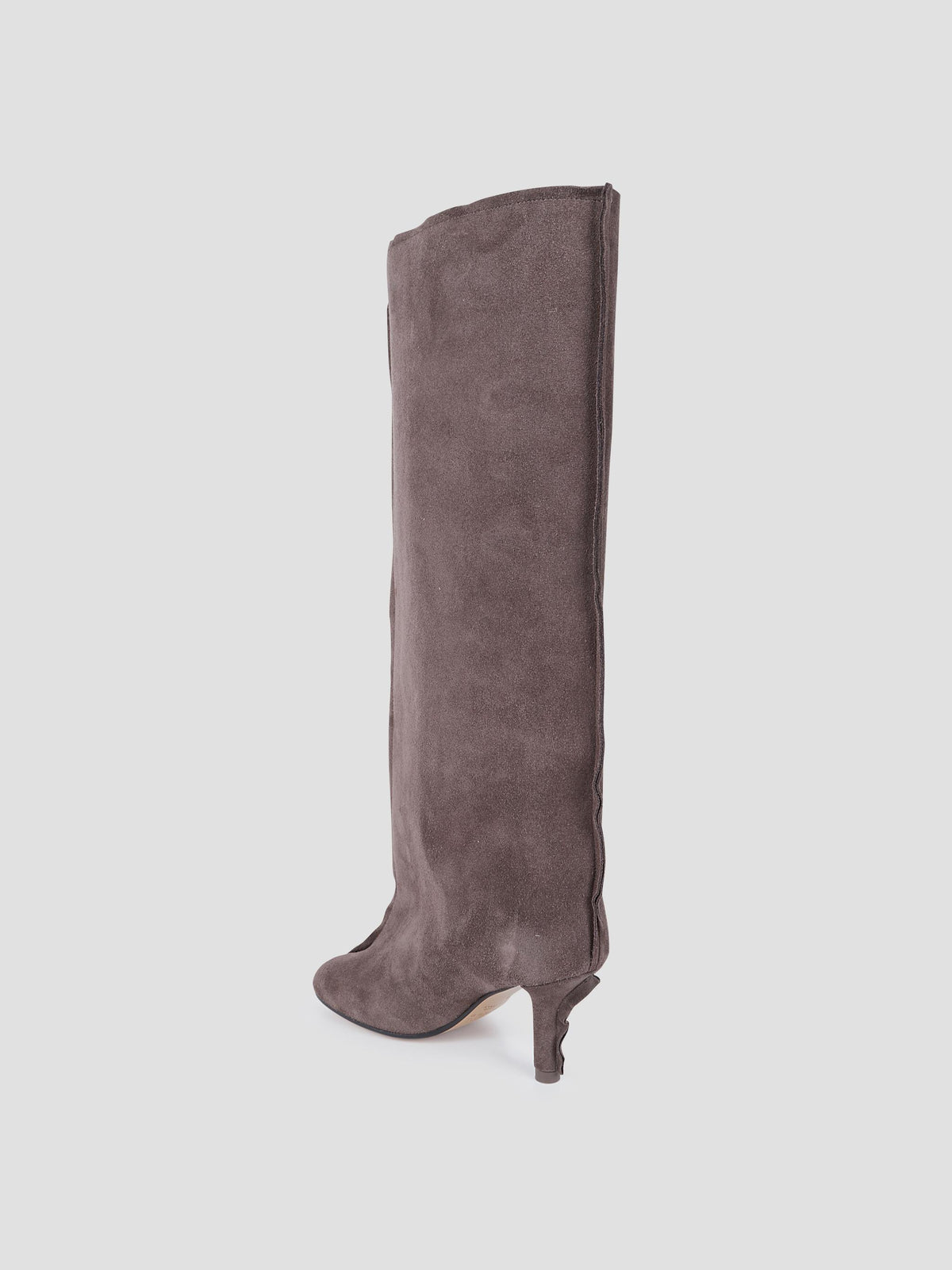 Anatomic suede knee-high boots