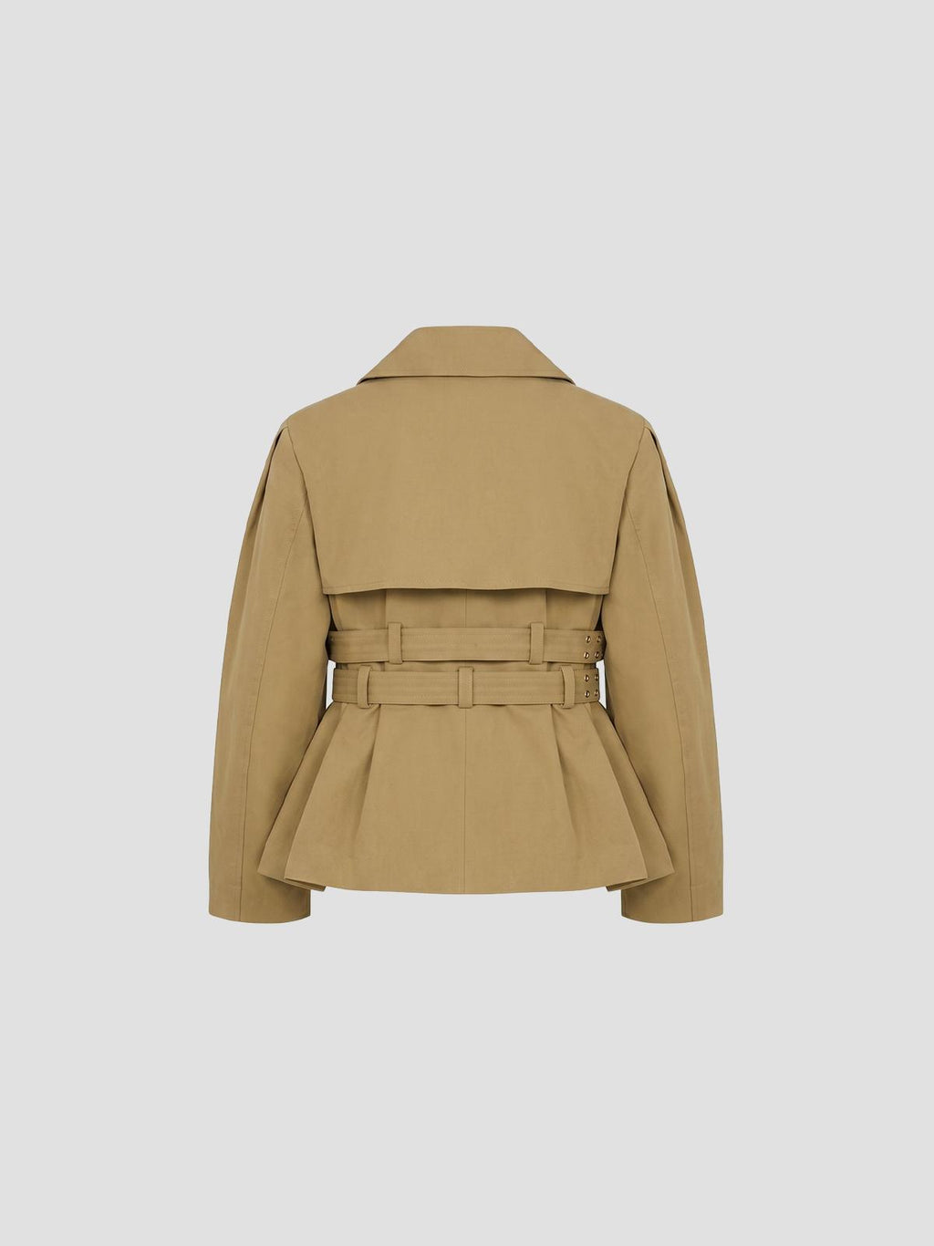 Canvas peplum jacket