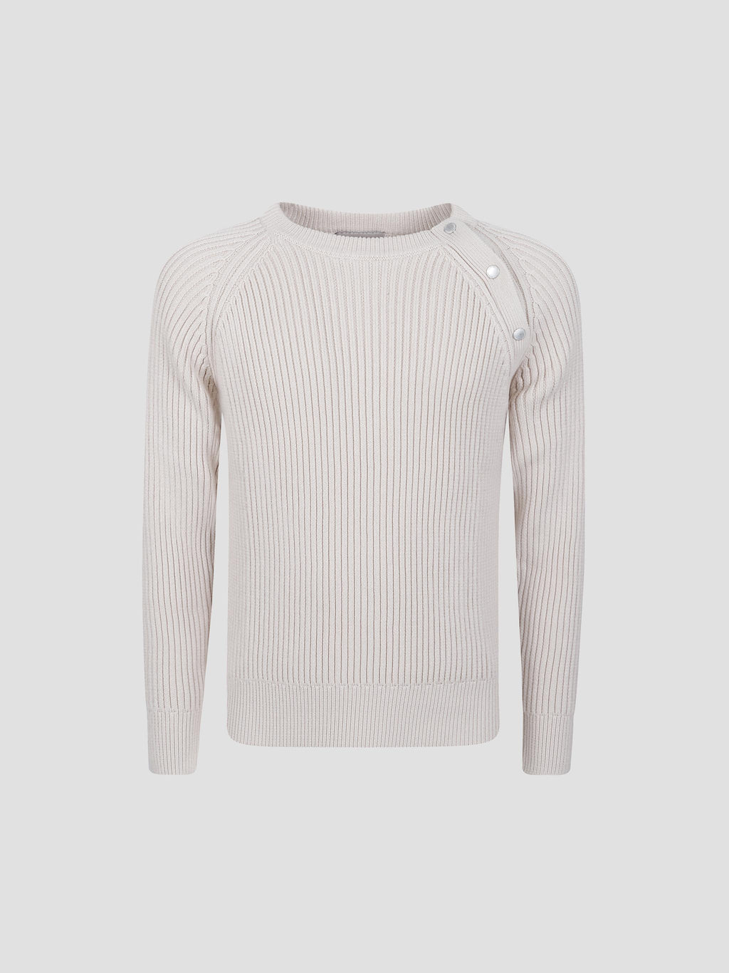 Pier snap-neck cotton sweater