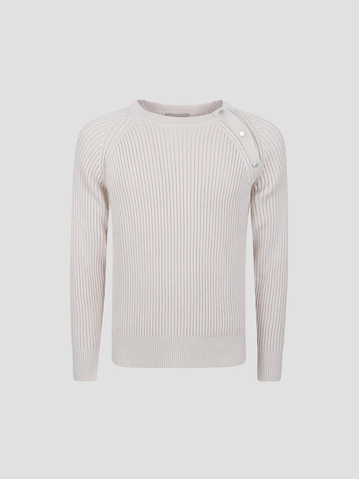 Pier snap-neck cotton sweater