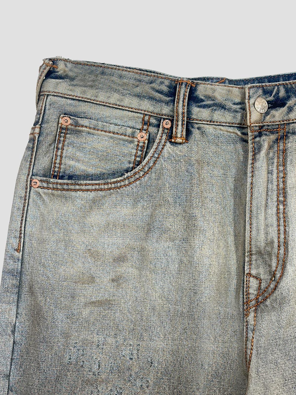 Ej bleached distressed 5p jeans