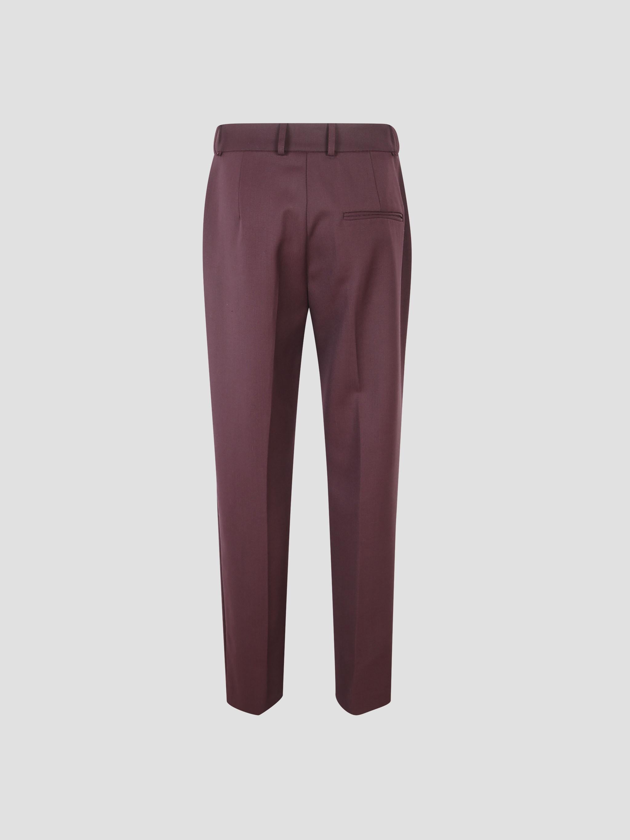 Lenora wool straight trousers