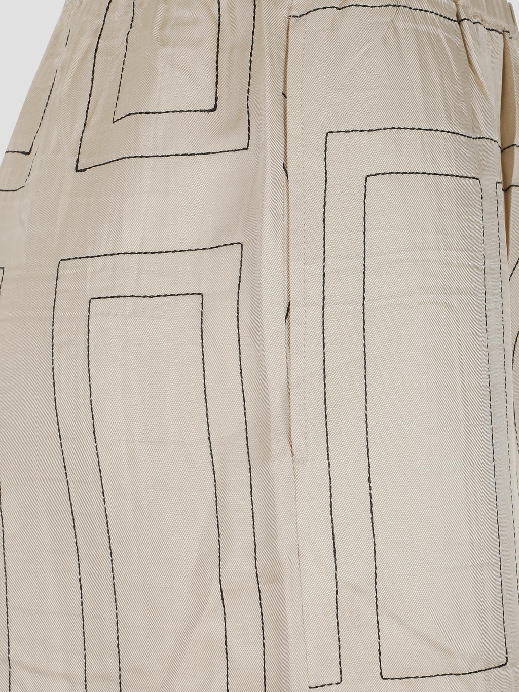 Monogram silk pj bottoms