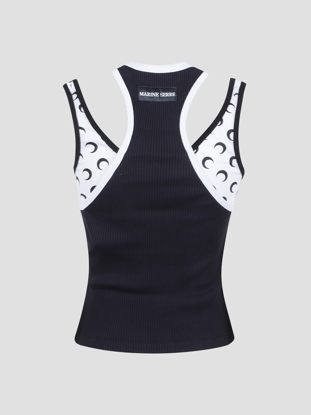 Layered jersey tank top