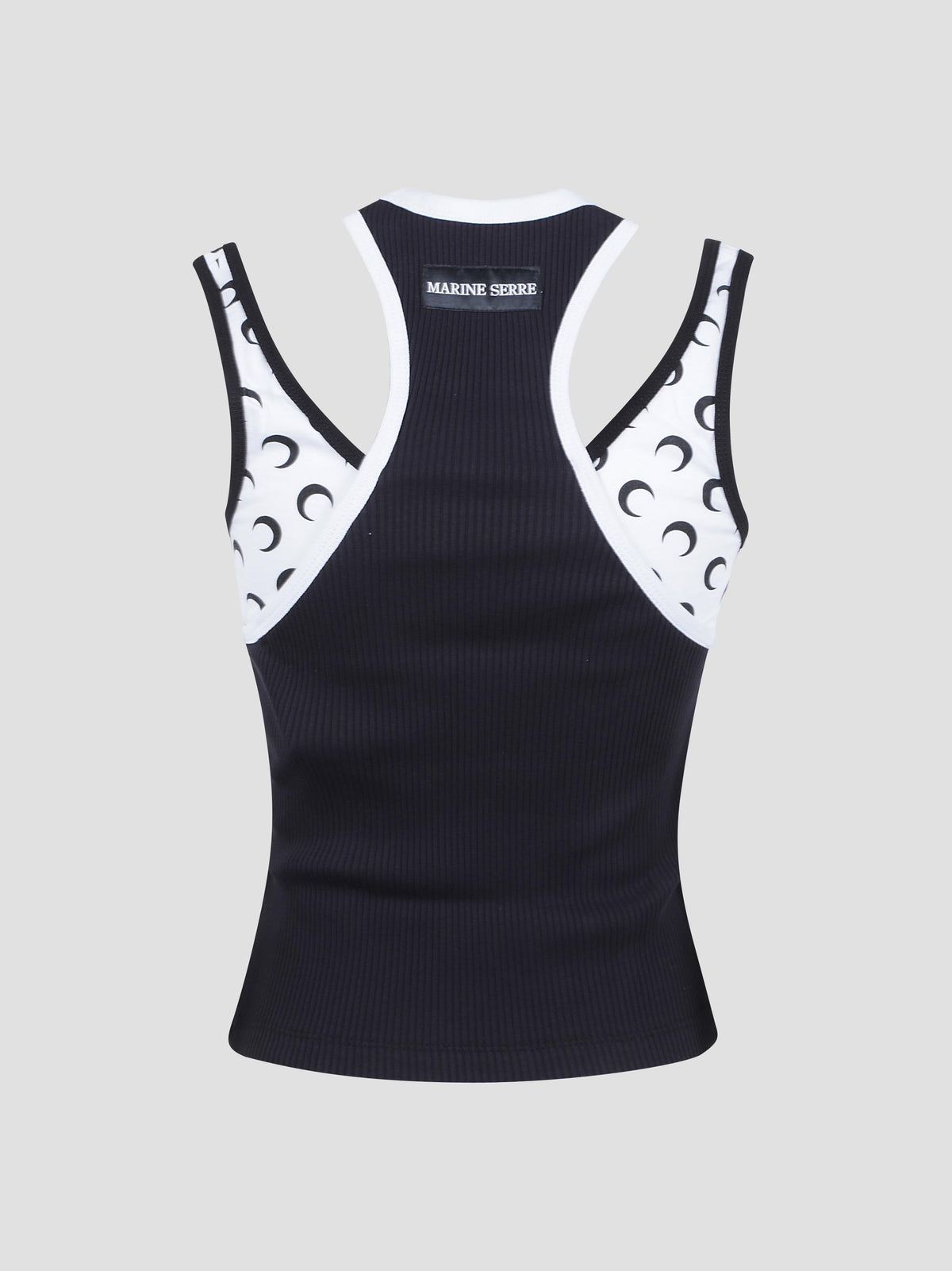 Layered jersey tank top