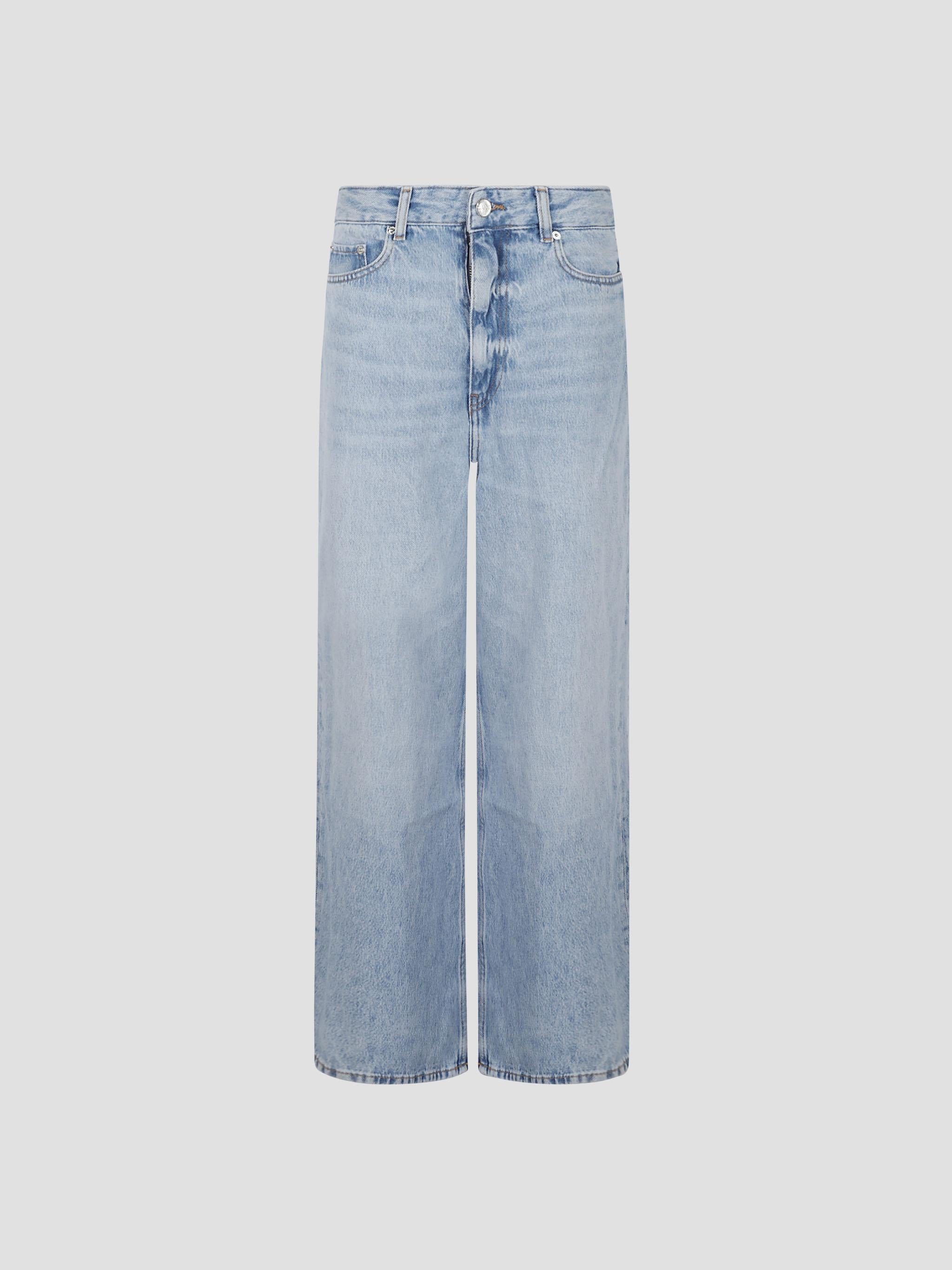 Soft rigid denim baggy jeans