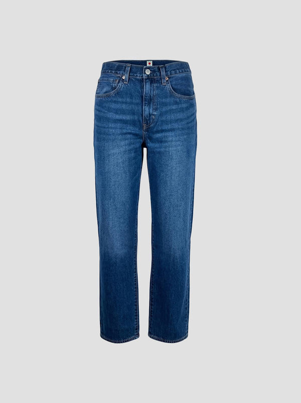 Blue tab marker loose jeans flyer