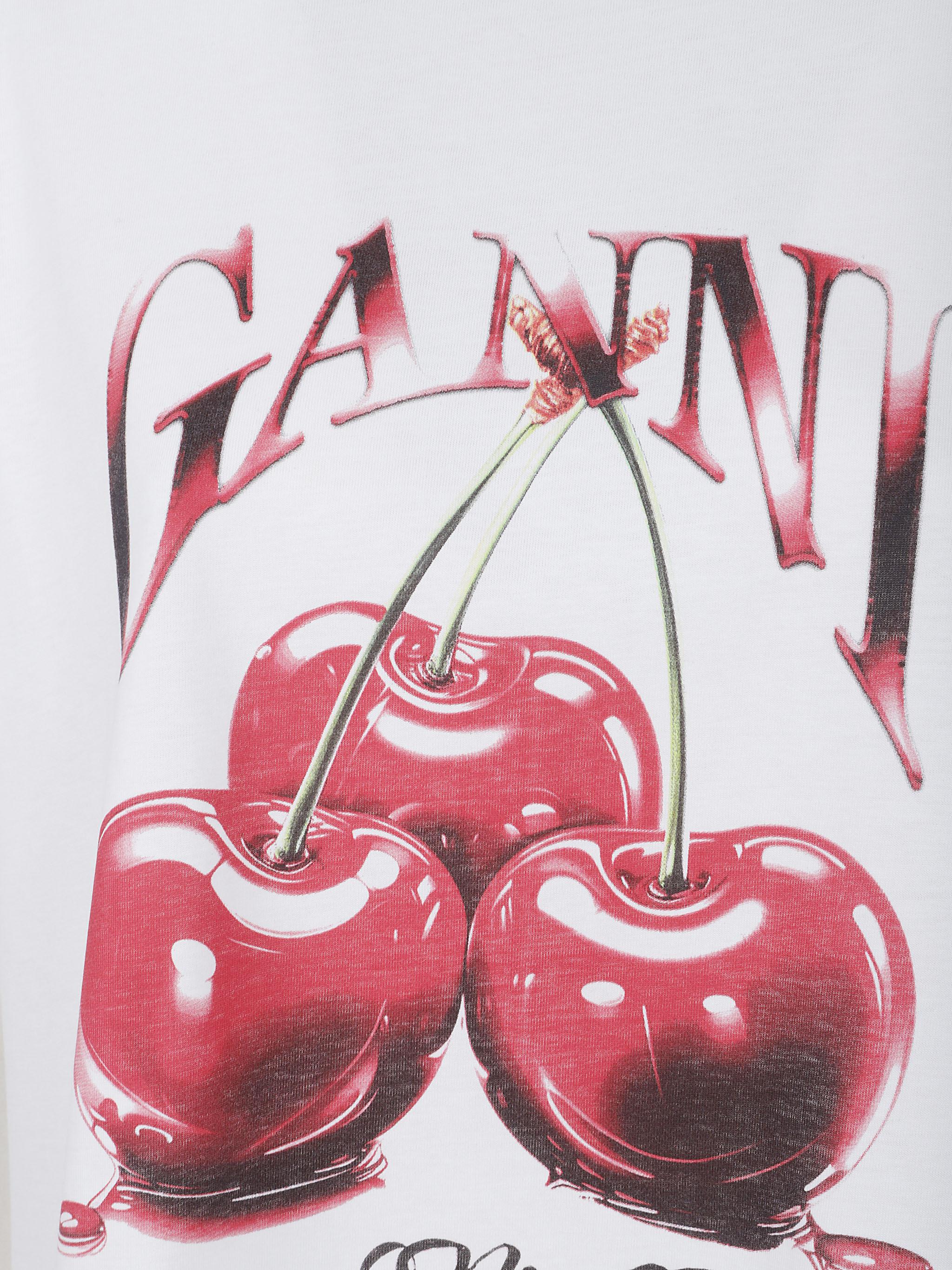 Basic jersey cherry relaxed t-shirt