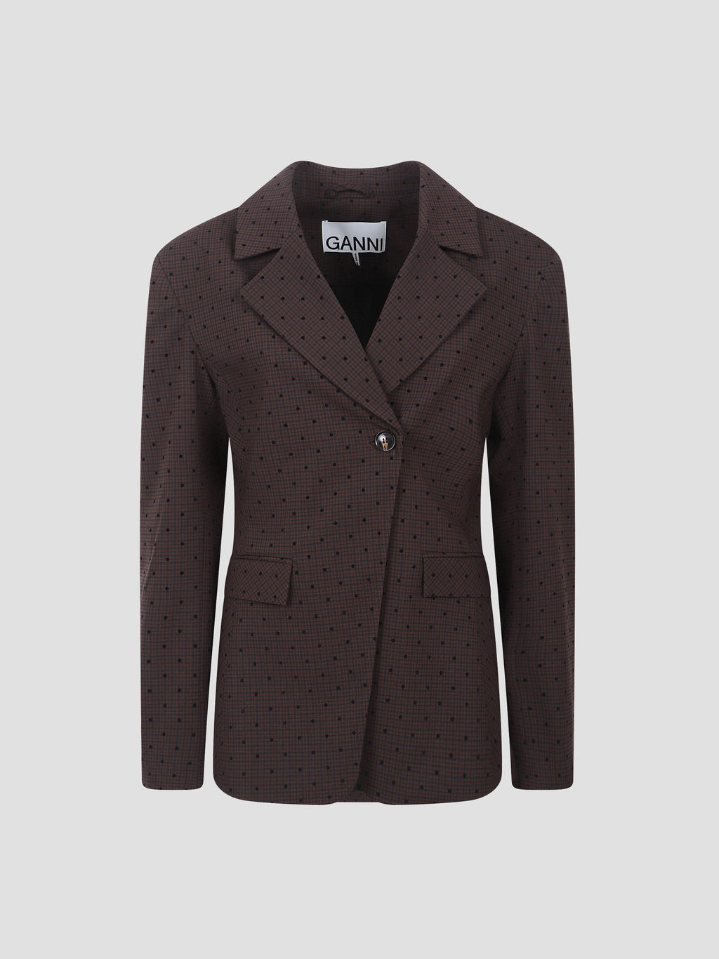 Flock check suiting blazer