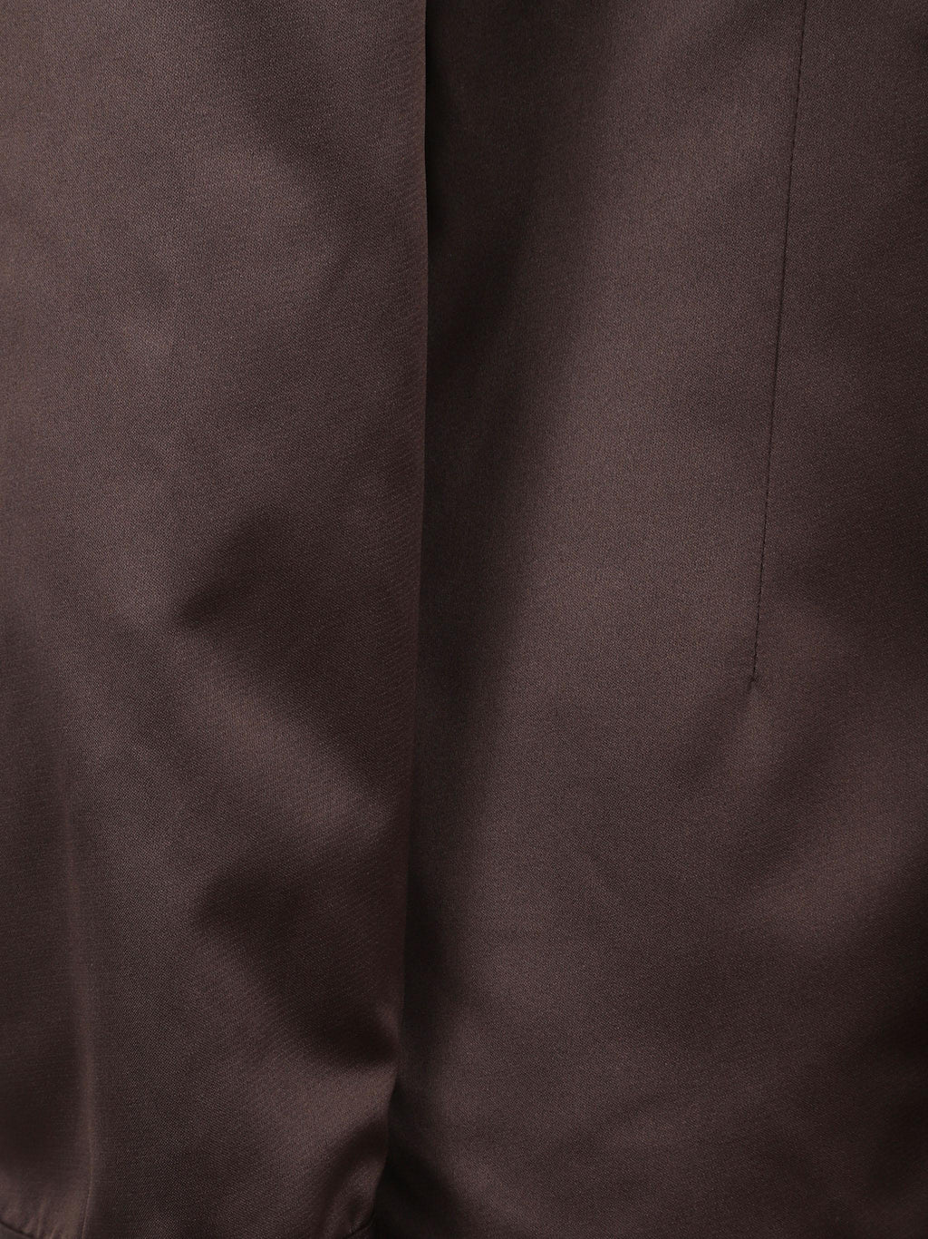 Akita satin cinched shirt dress