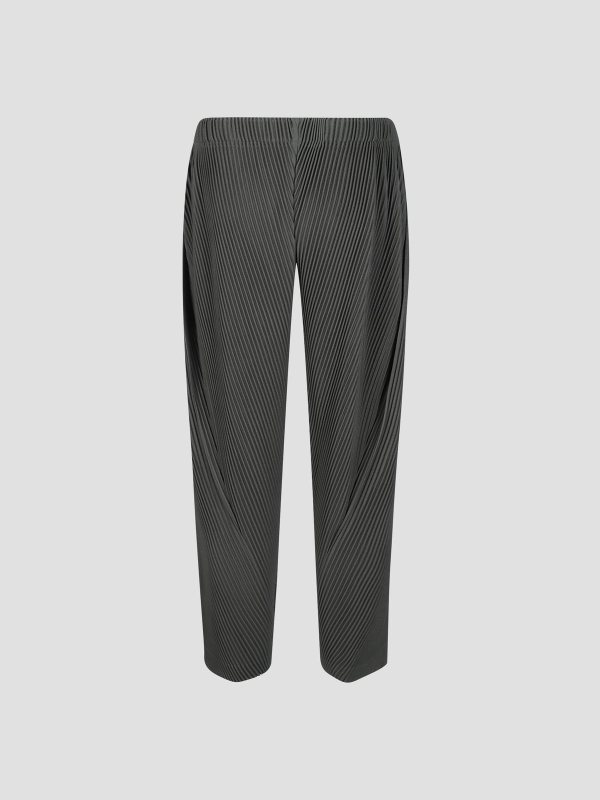 Slash pleated trousers