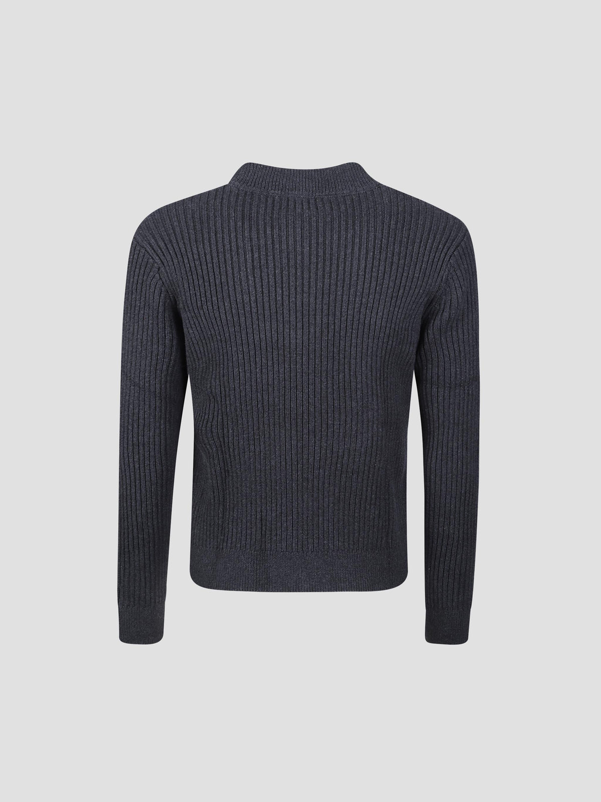Ash cotton-knit bomber