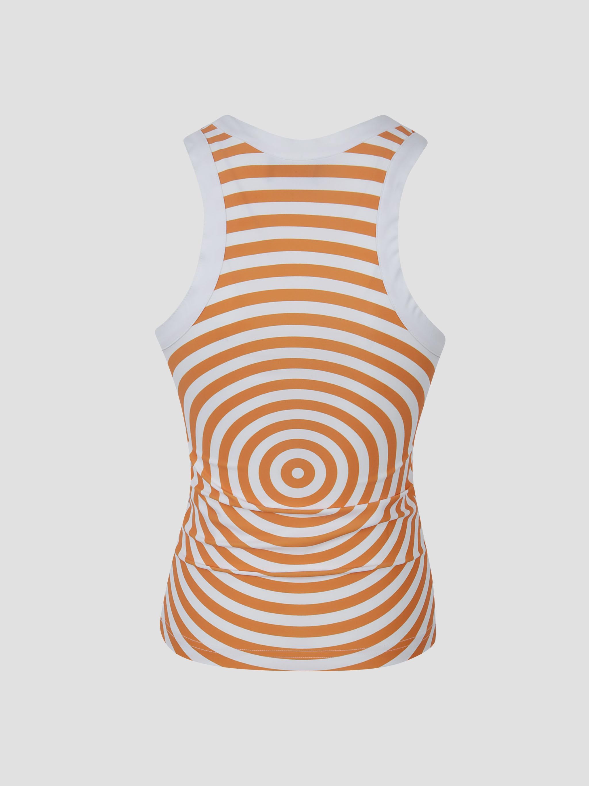 Jersey lycra tank top printed "target"