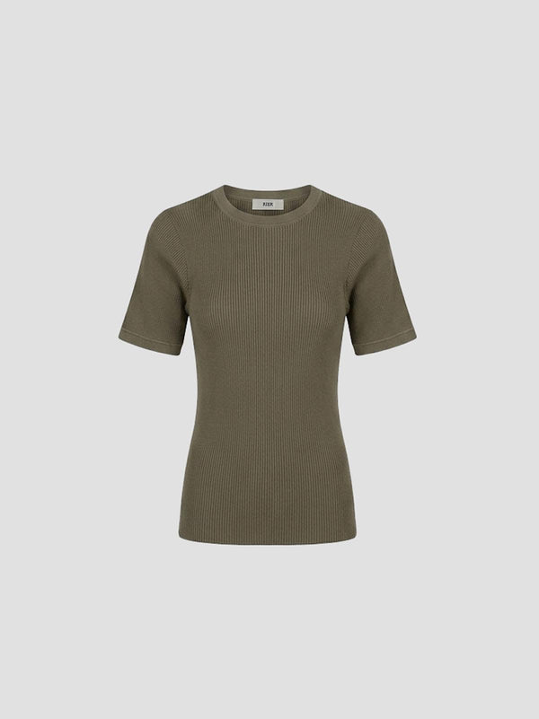 Knit t-shirt green