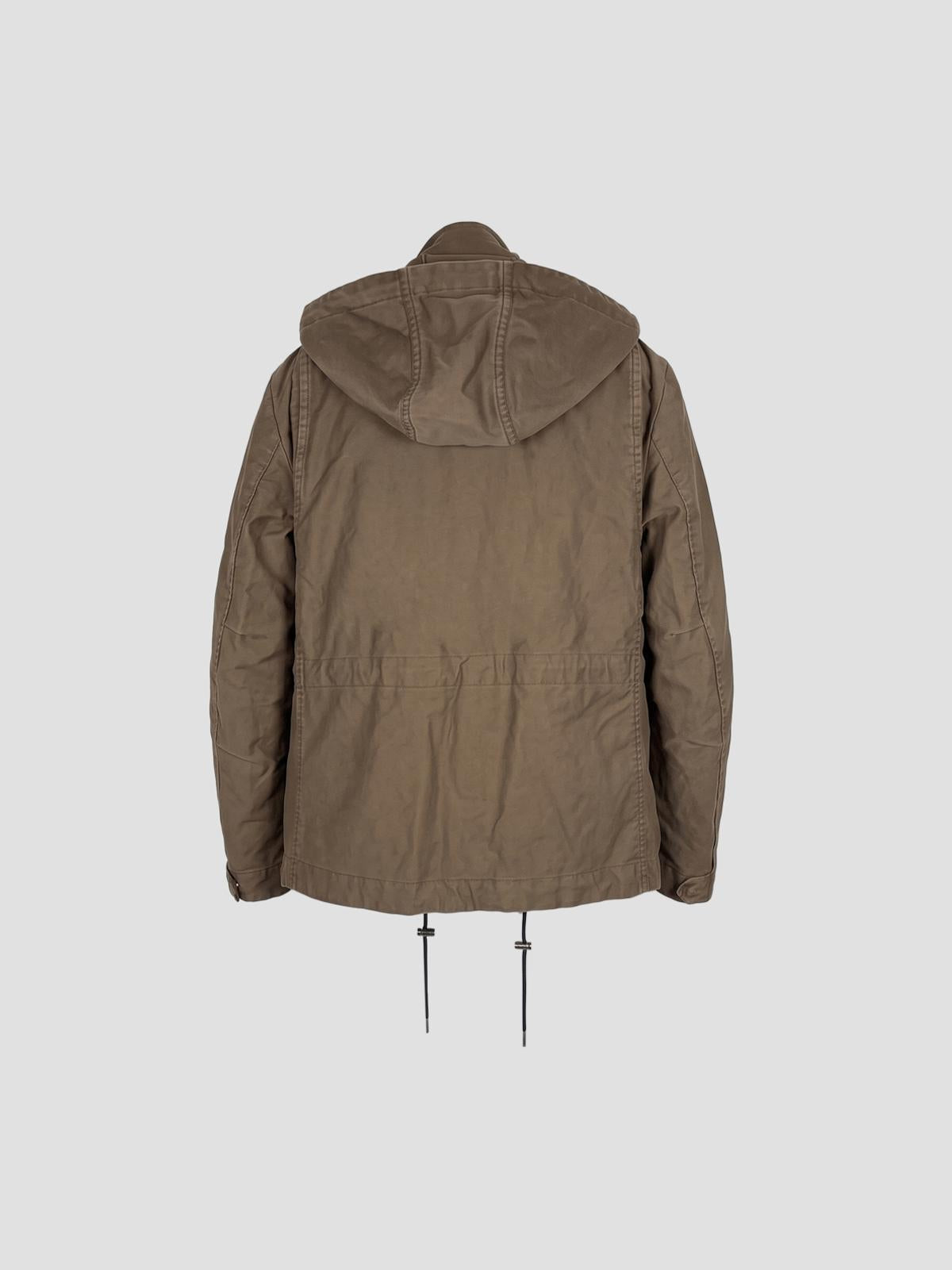 Sueded cotton jacket