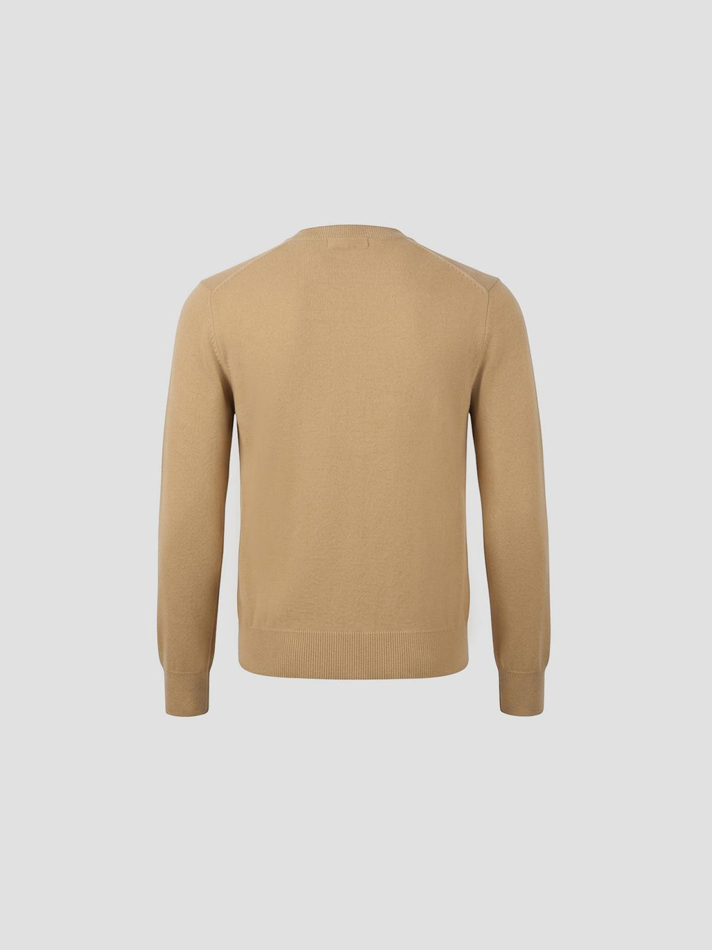 U round-neck white emblem knit