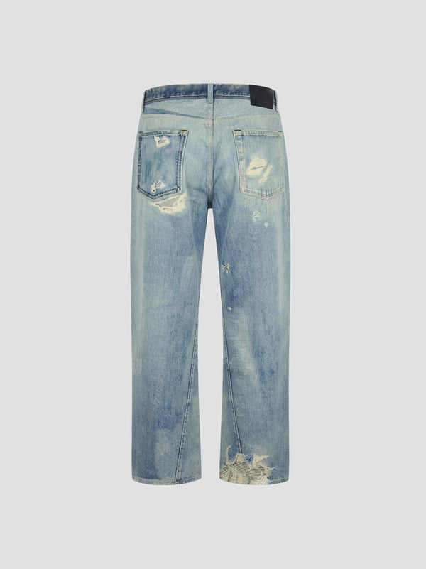 Third cut jeans denim print