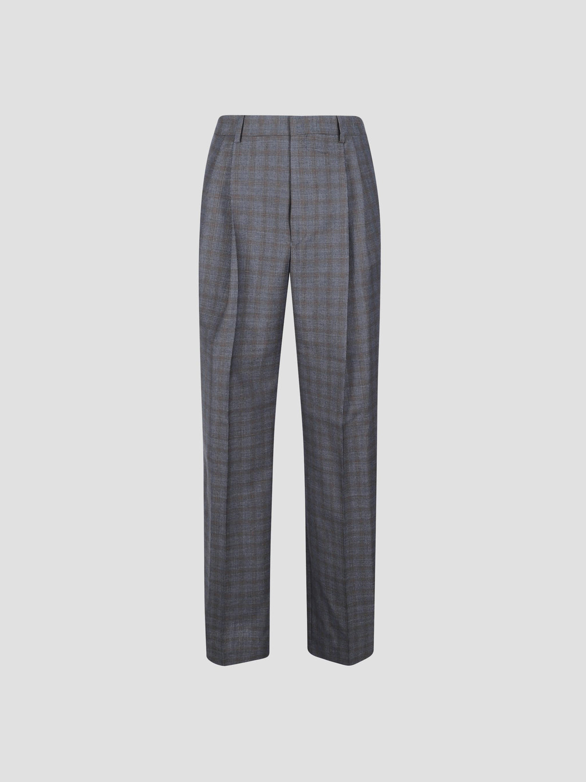 Panrom checked wool trousers