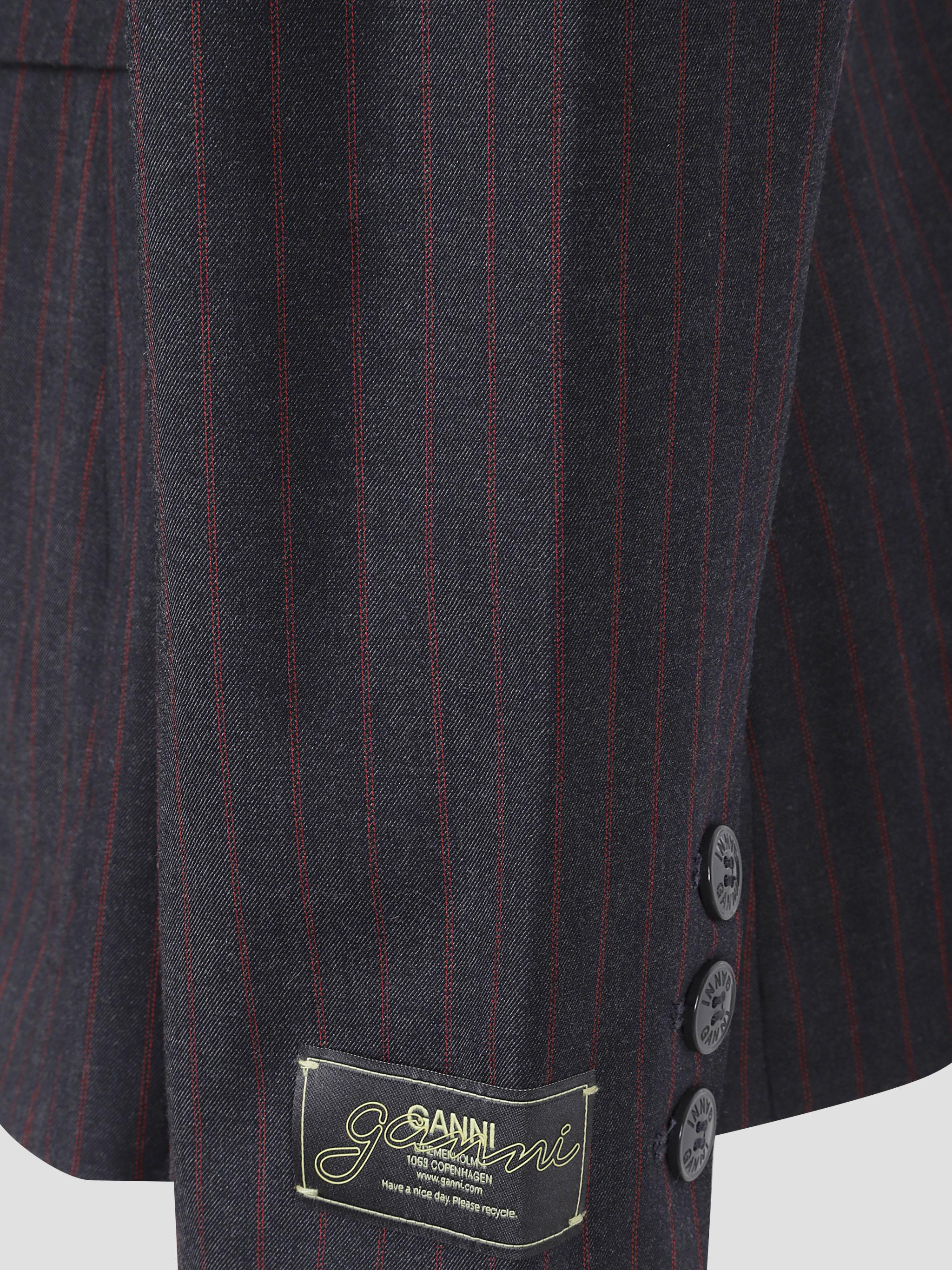 Stretch stripe blazer