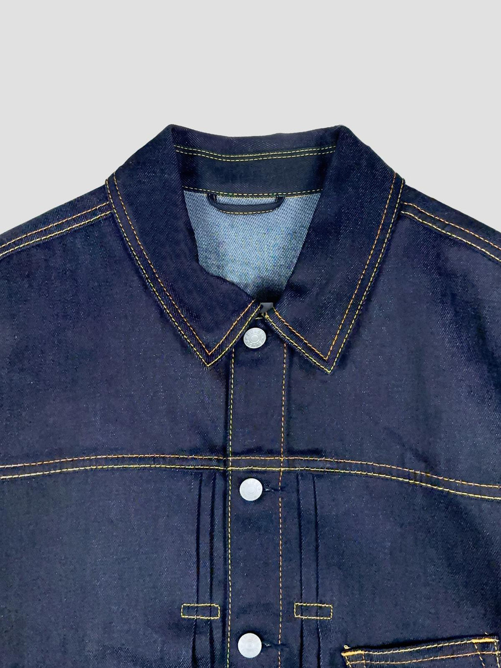 Ht, multi-pocket denim jacket