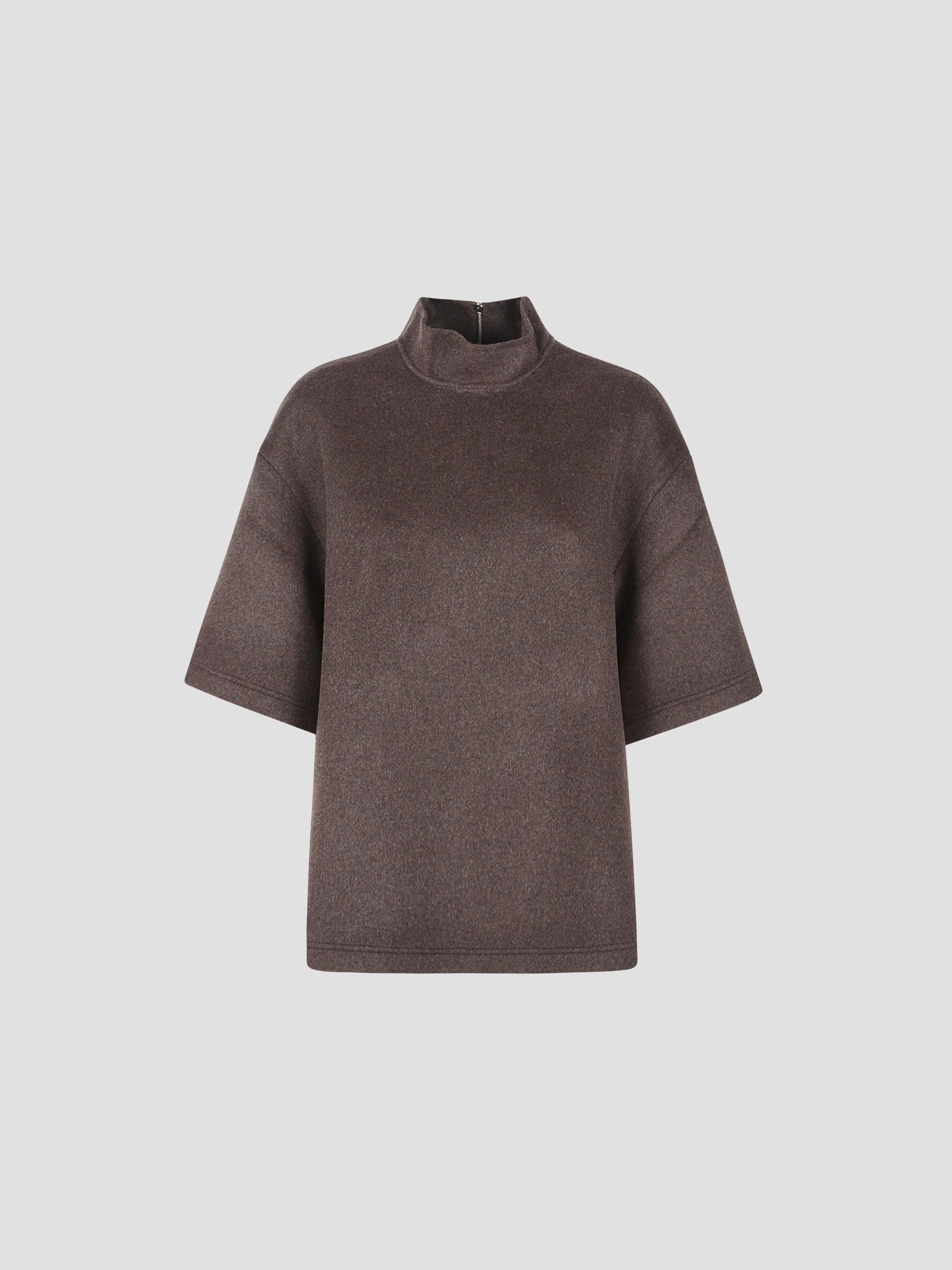 Delancey mock neck wool top