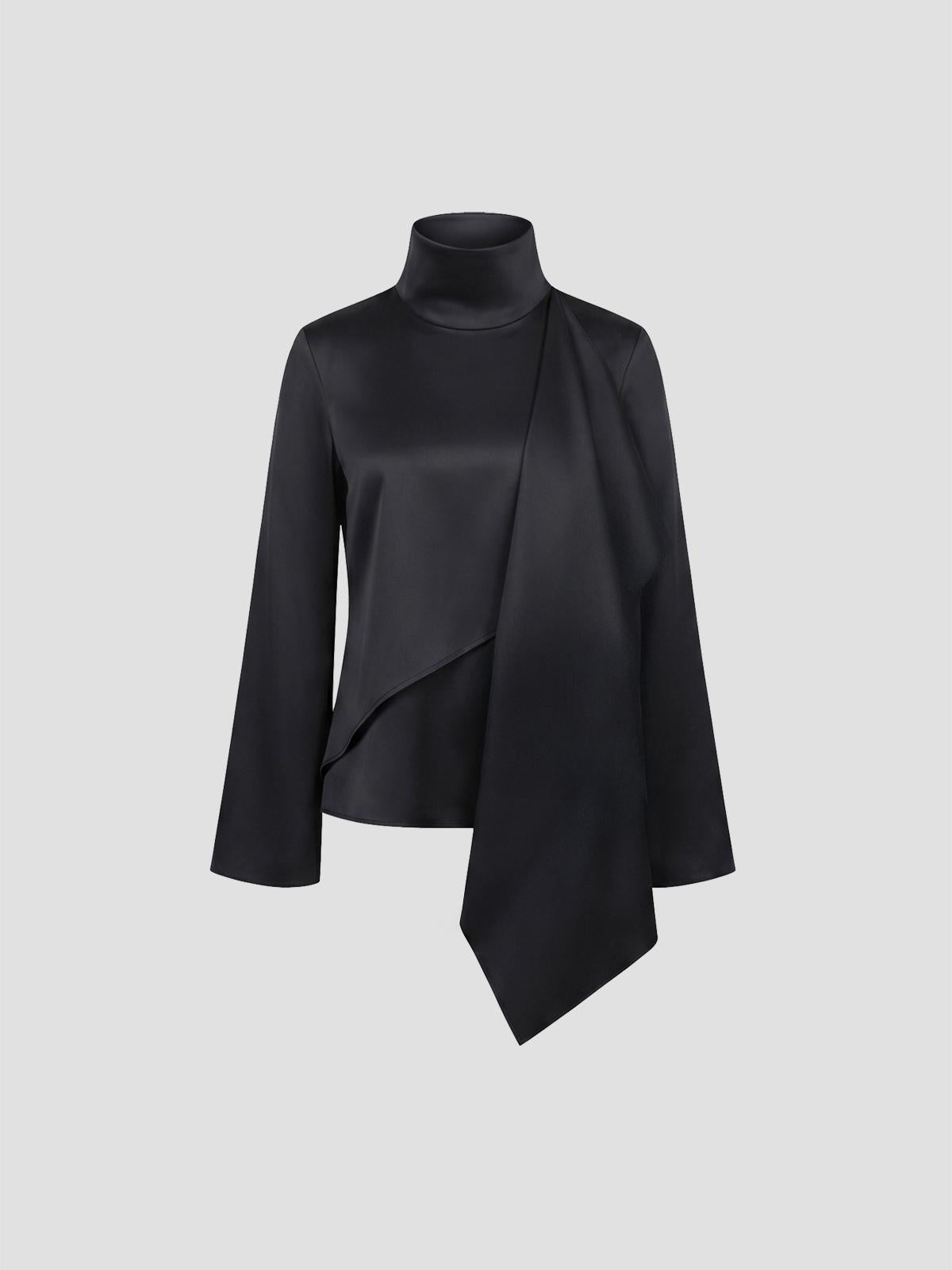 Silk foulard top