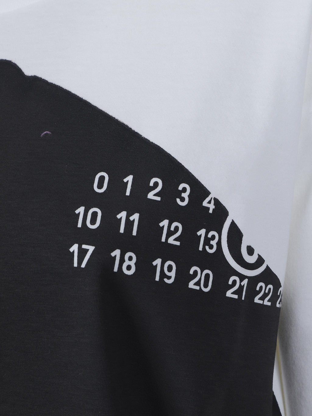 Asymmetric-panel cotton t-shirt