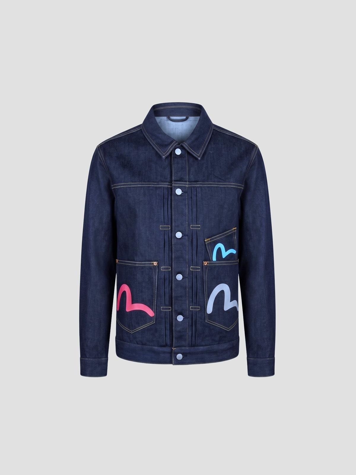 Ht, multi-pocket denim jacket