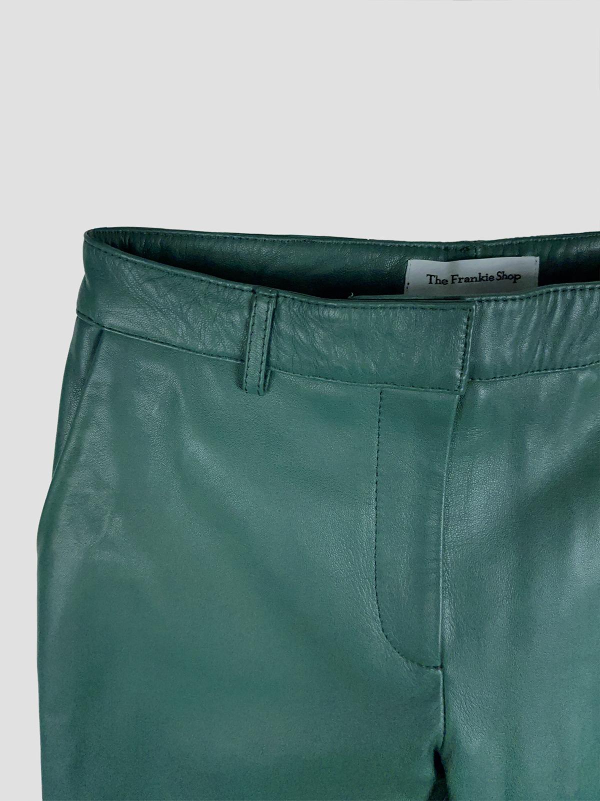 Lior leather capri pants