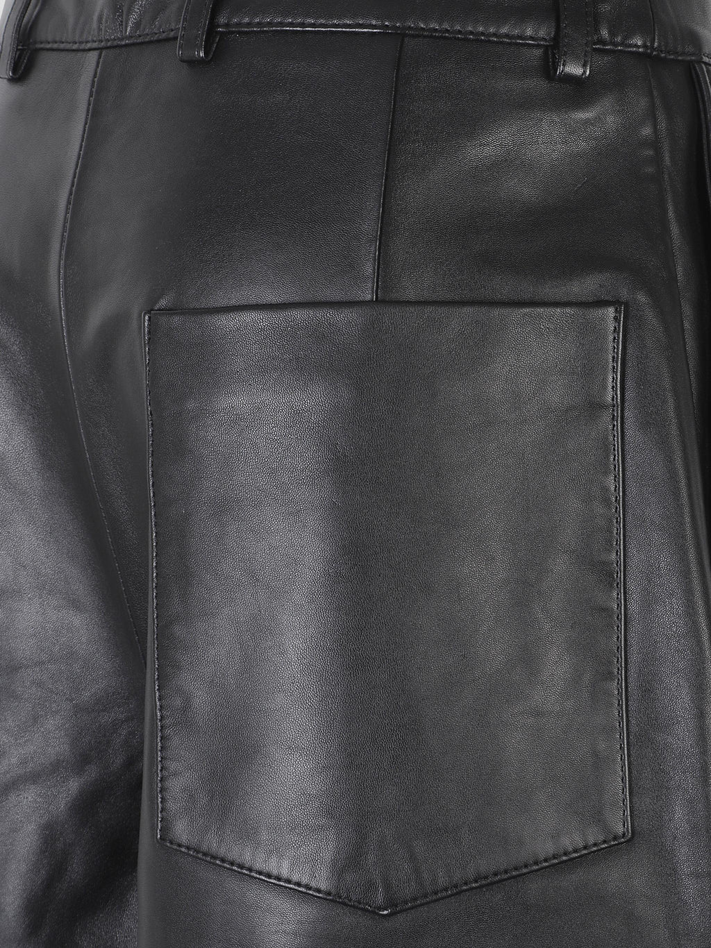 Olivia leather bermuda shorts