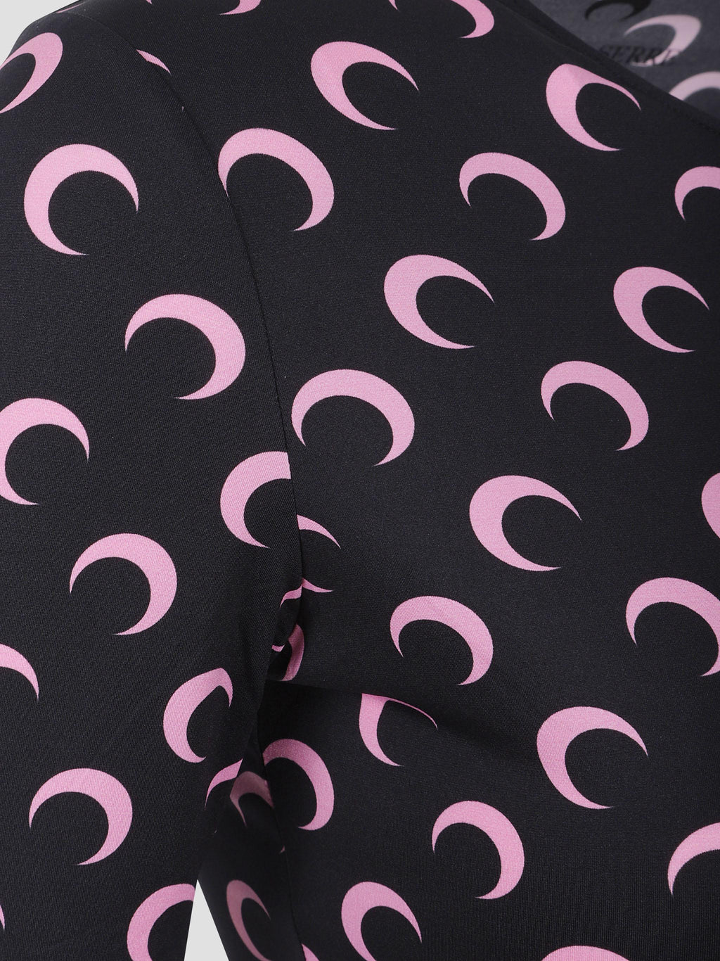 Moon printed ls crewneck top