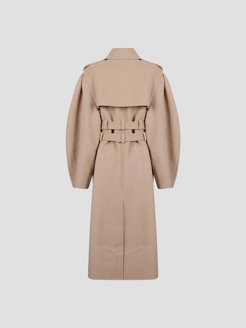 Double-breasted wool-cashmere coat