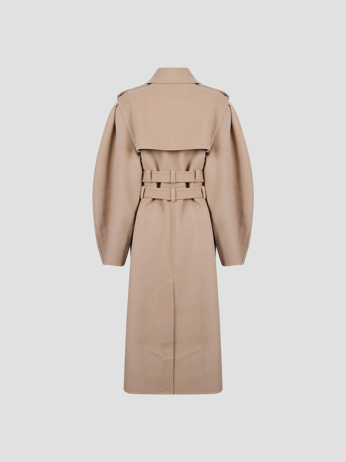 Double-breasted wool-cashmere coat
