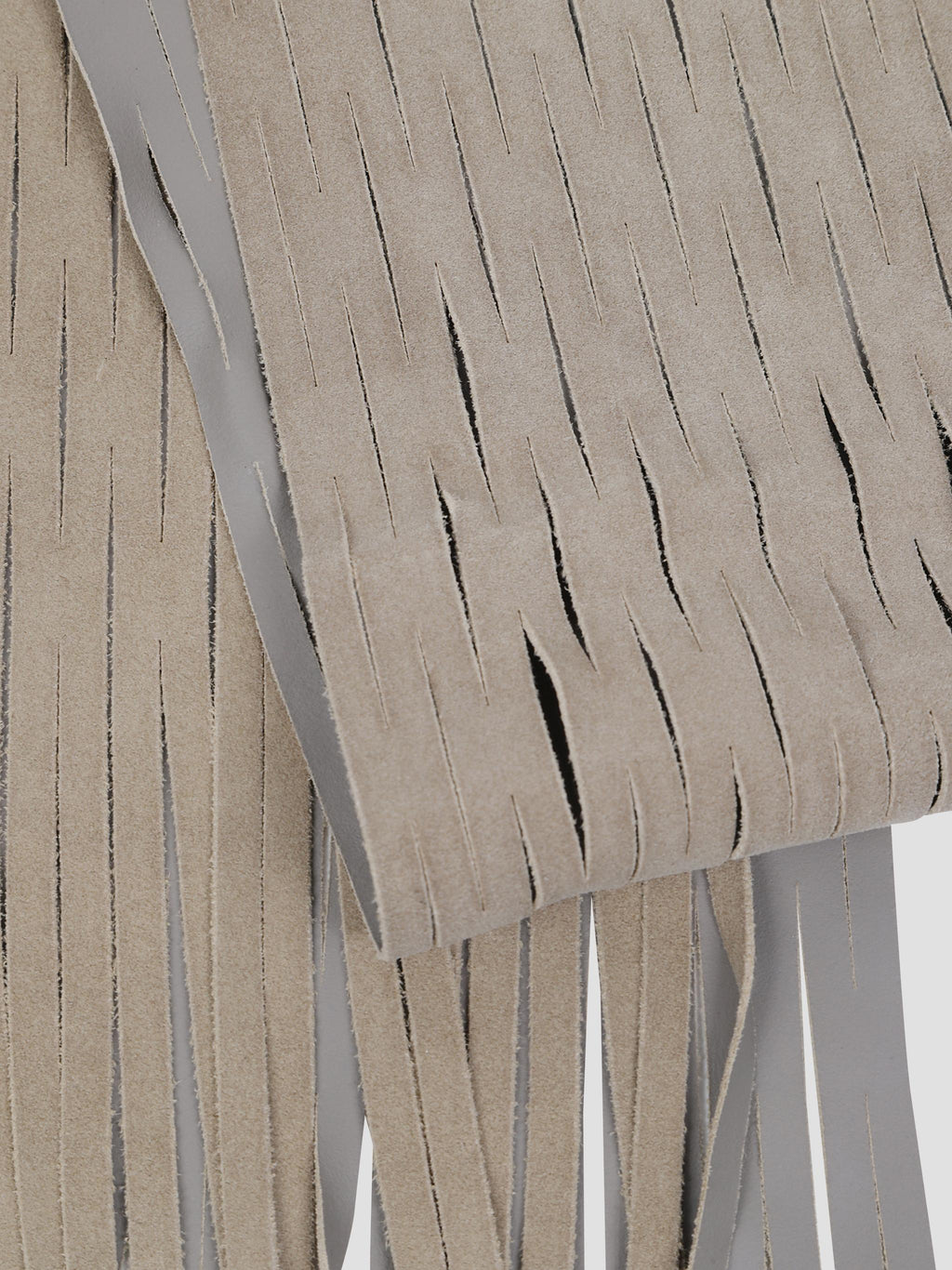 Cut scarf laser-cut suede scarf