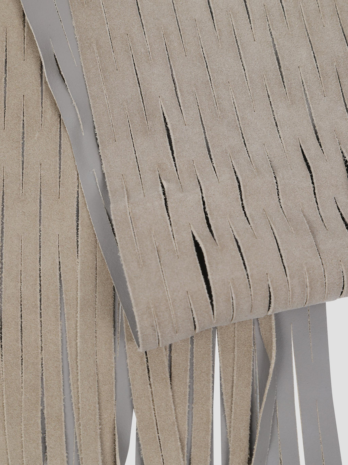 Cut scarf laser-cut suede scarf