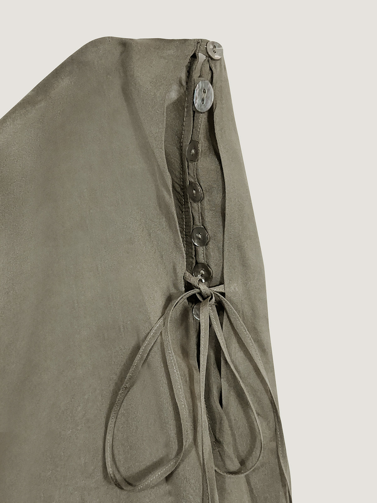 Low silk pants