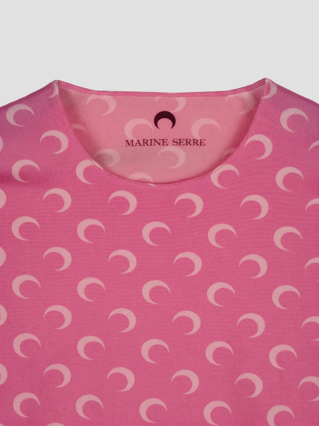 Moon printed jersey ls crewneck top
