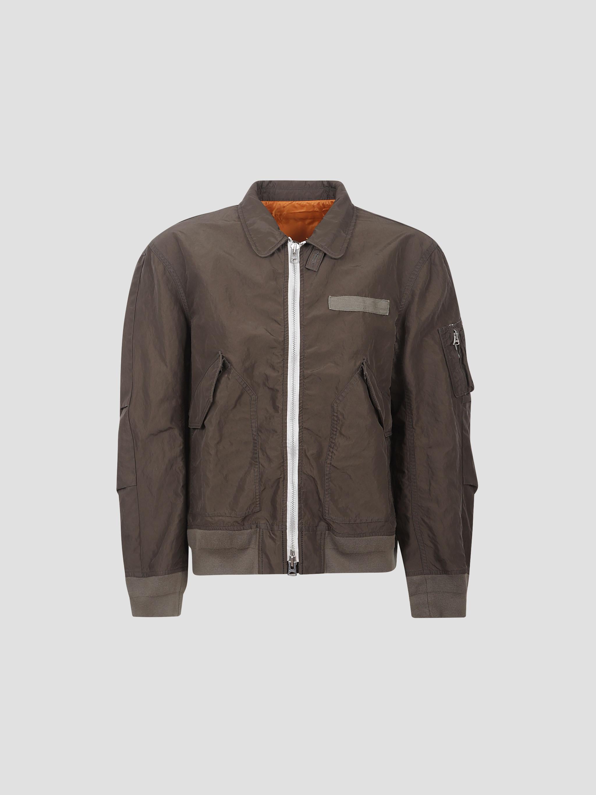 Treated nylon twill blouson
