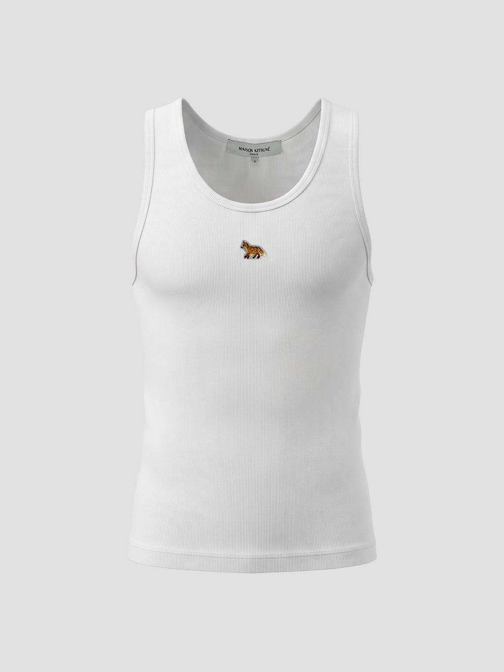 Maison Kitsuné Baby fox tank top in white