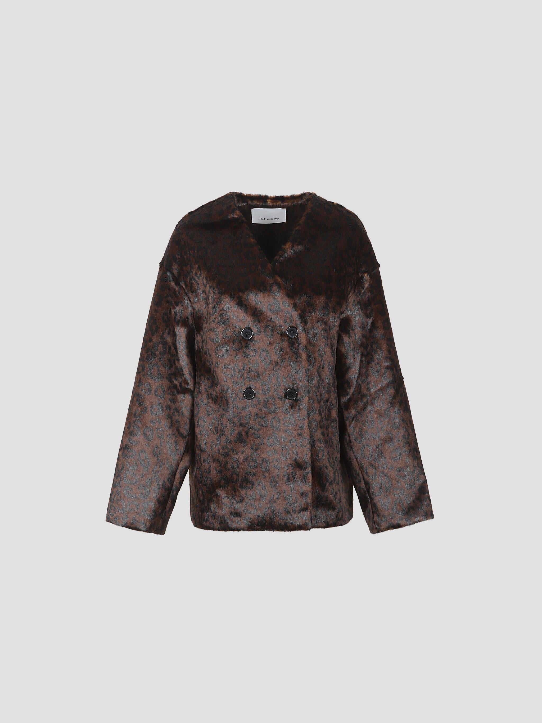 Valentina faux fur leopard jacket