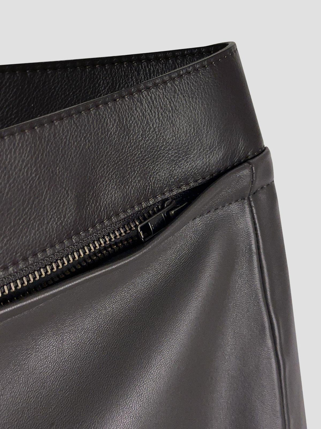 Rali leather pants belted