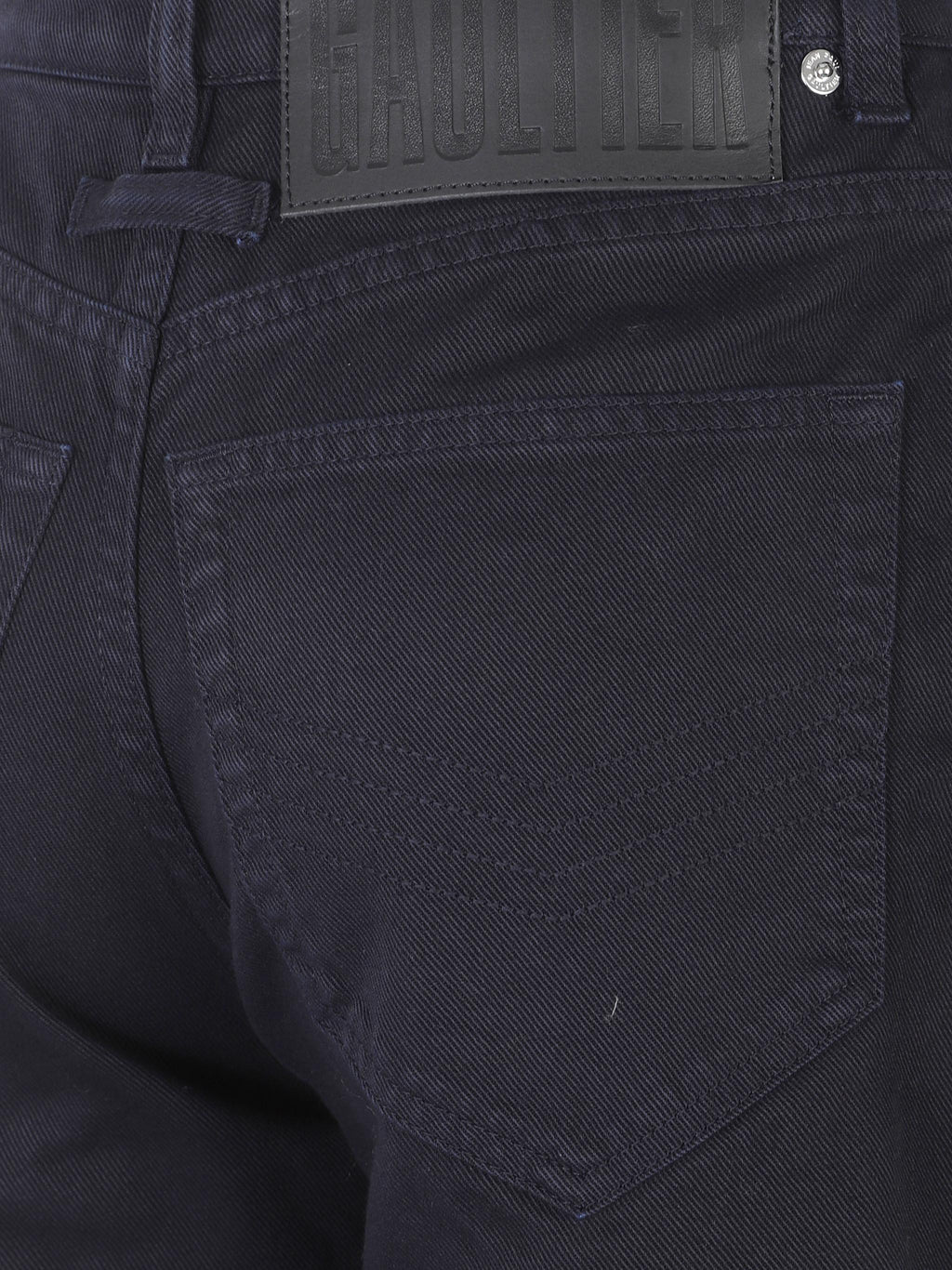 Overdyed denim trousers
