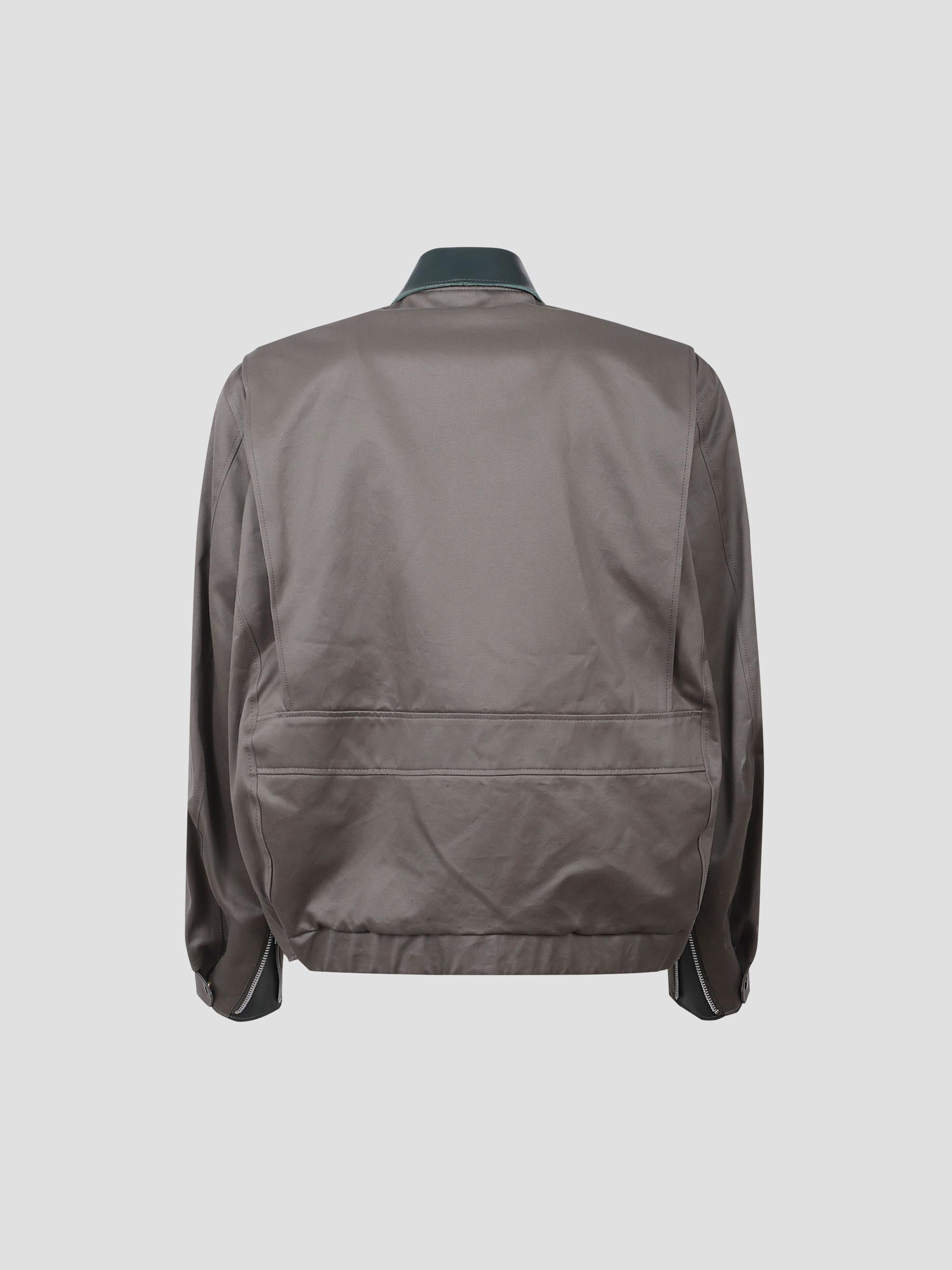 Cotton chino blouson