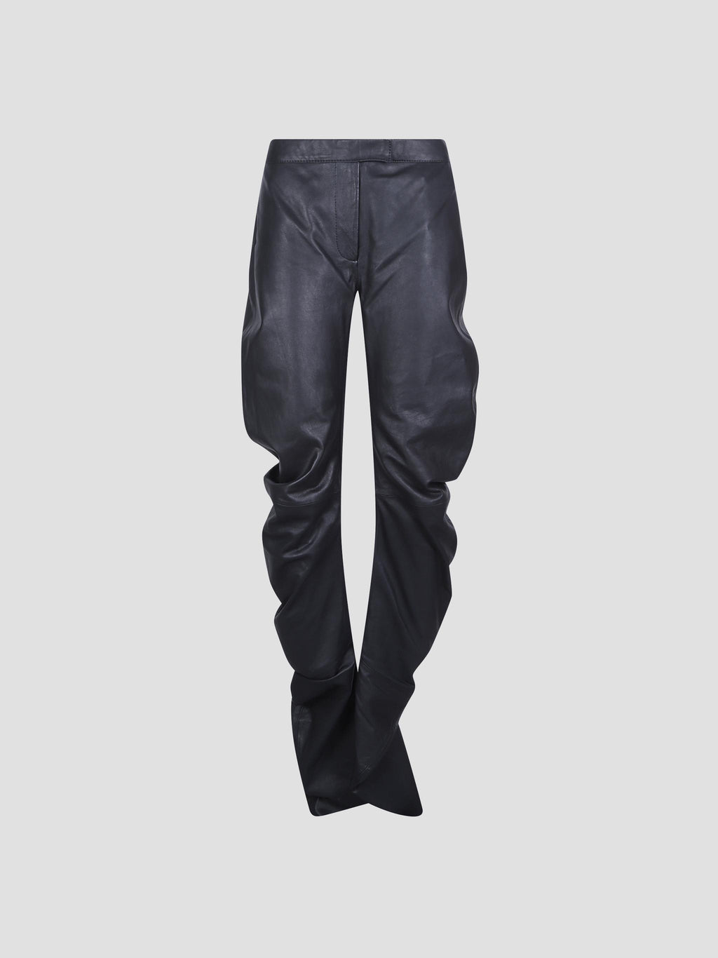 Jessa ruched leather trousers