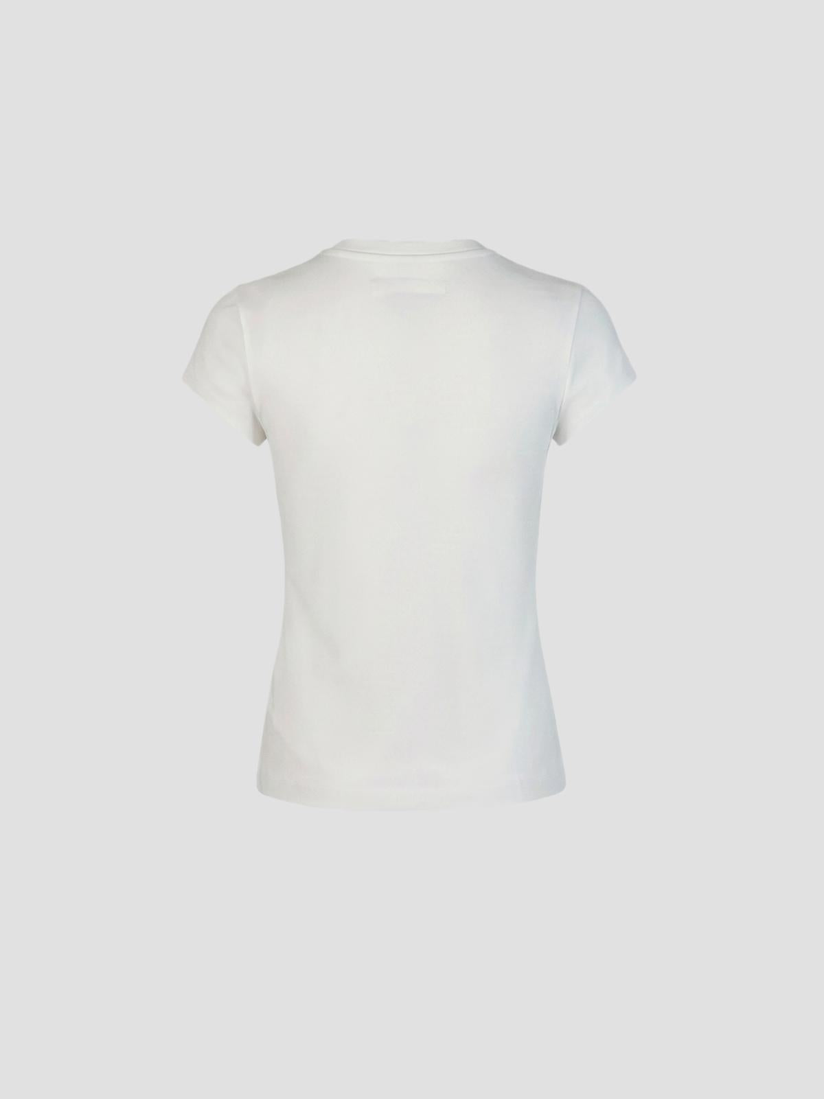 Baby tee printed "gaultier" logo