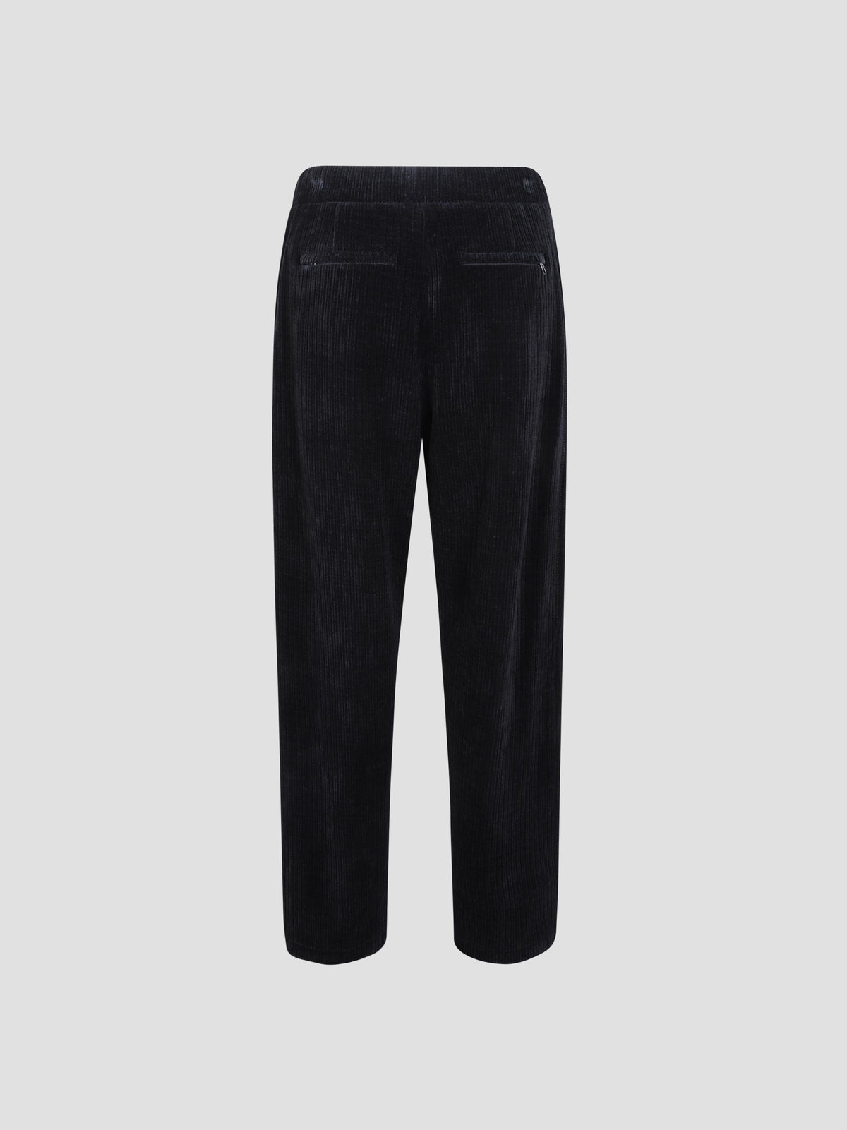 Velour corduroy track trousers