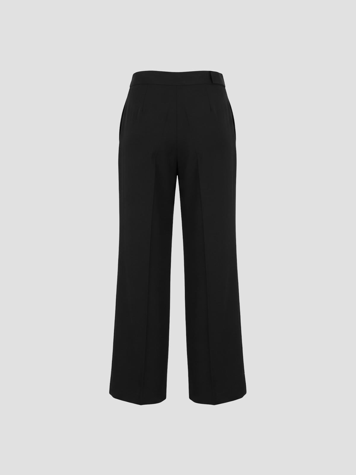 Double waistband trousers