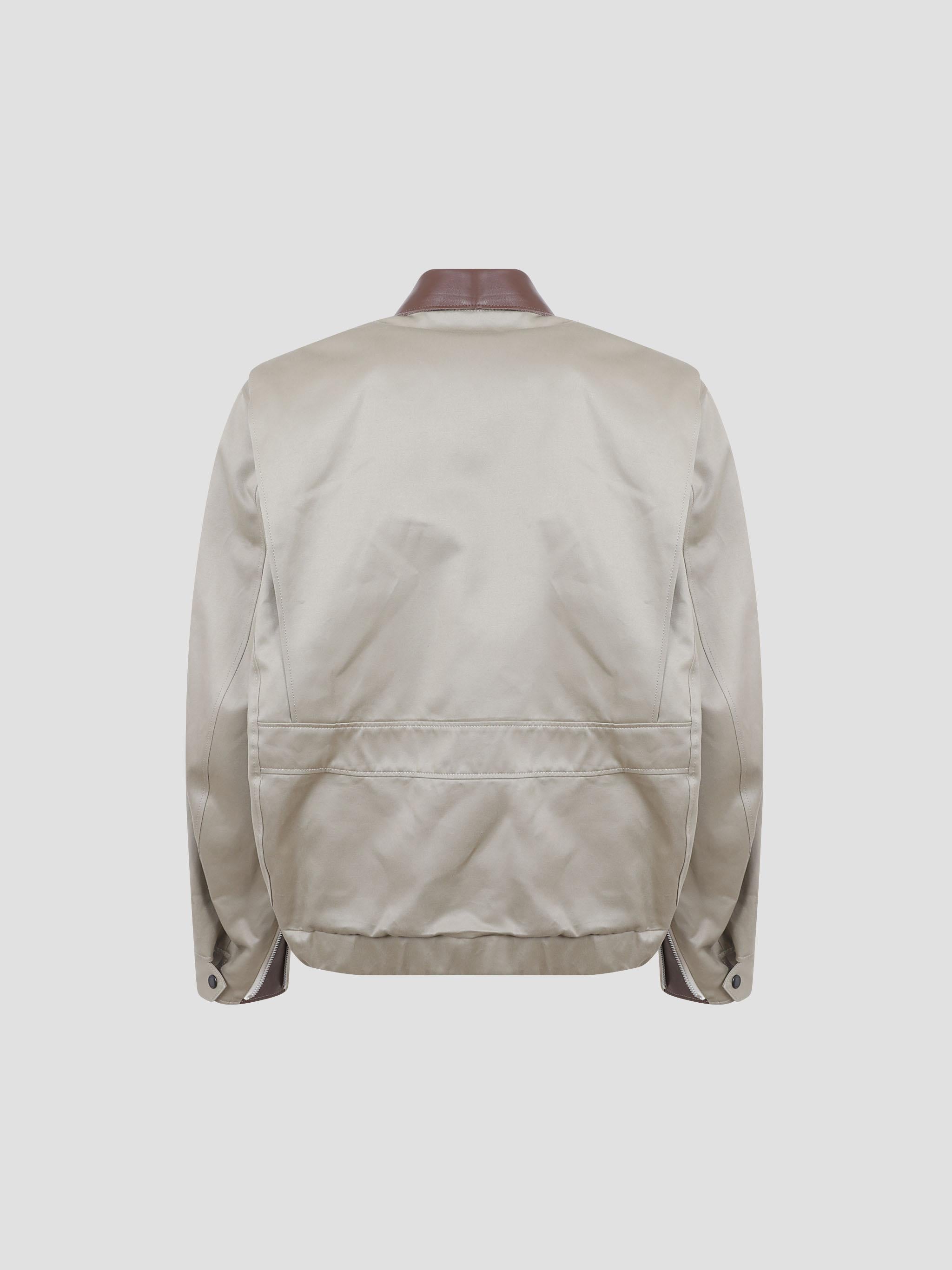 Cotton chino blouson